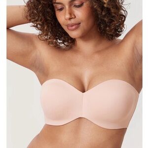 Delimira Strapless Minimizer Bra apricot pink- optional strap included